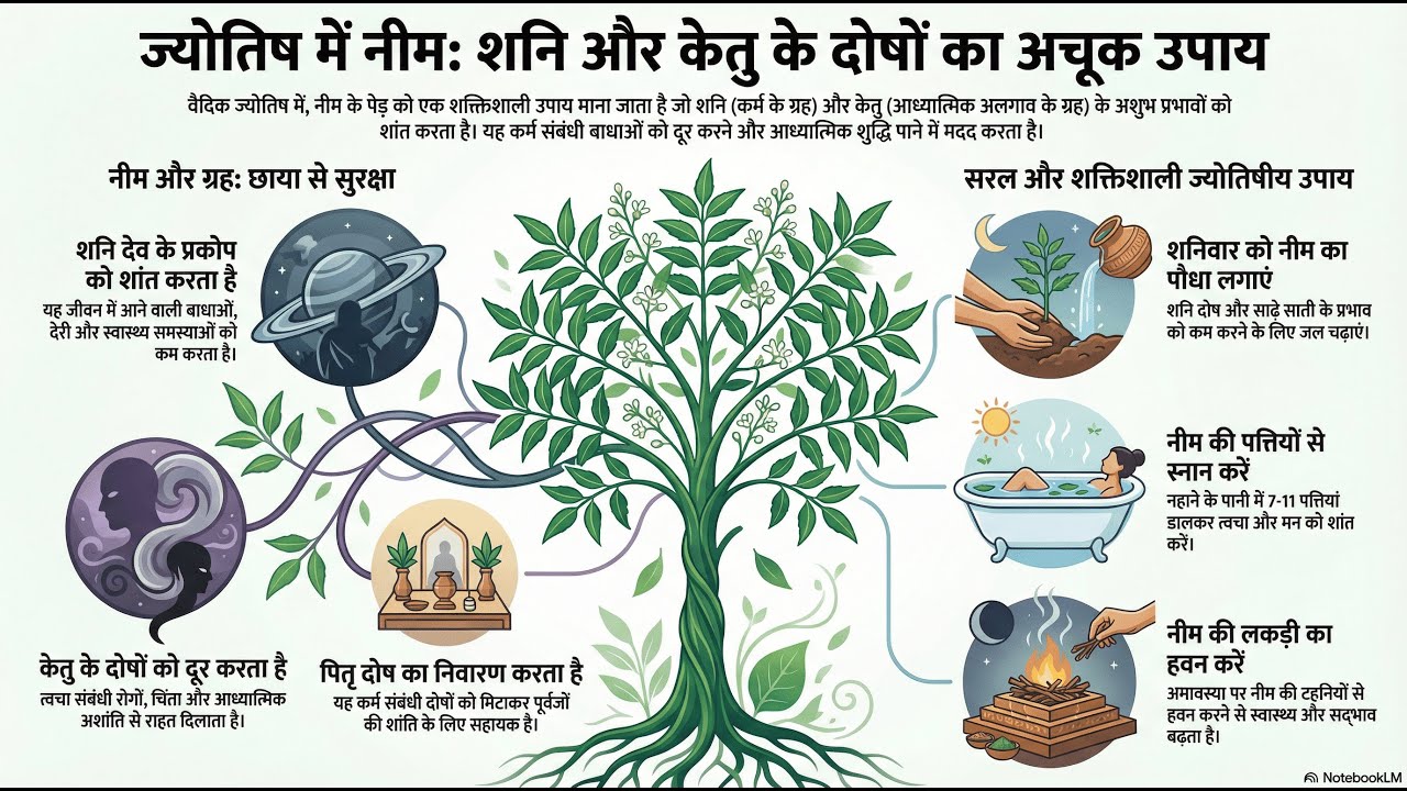 🌿|| नीम वृक्ष का चमत्कार | राहु केतु, शनि दोष और नकारात्मक ऊर्जा का संहार ||#vedicastrology #jyotish