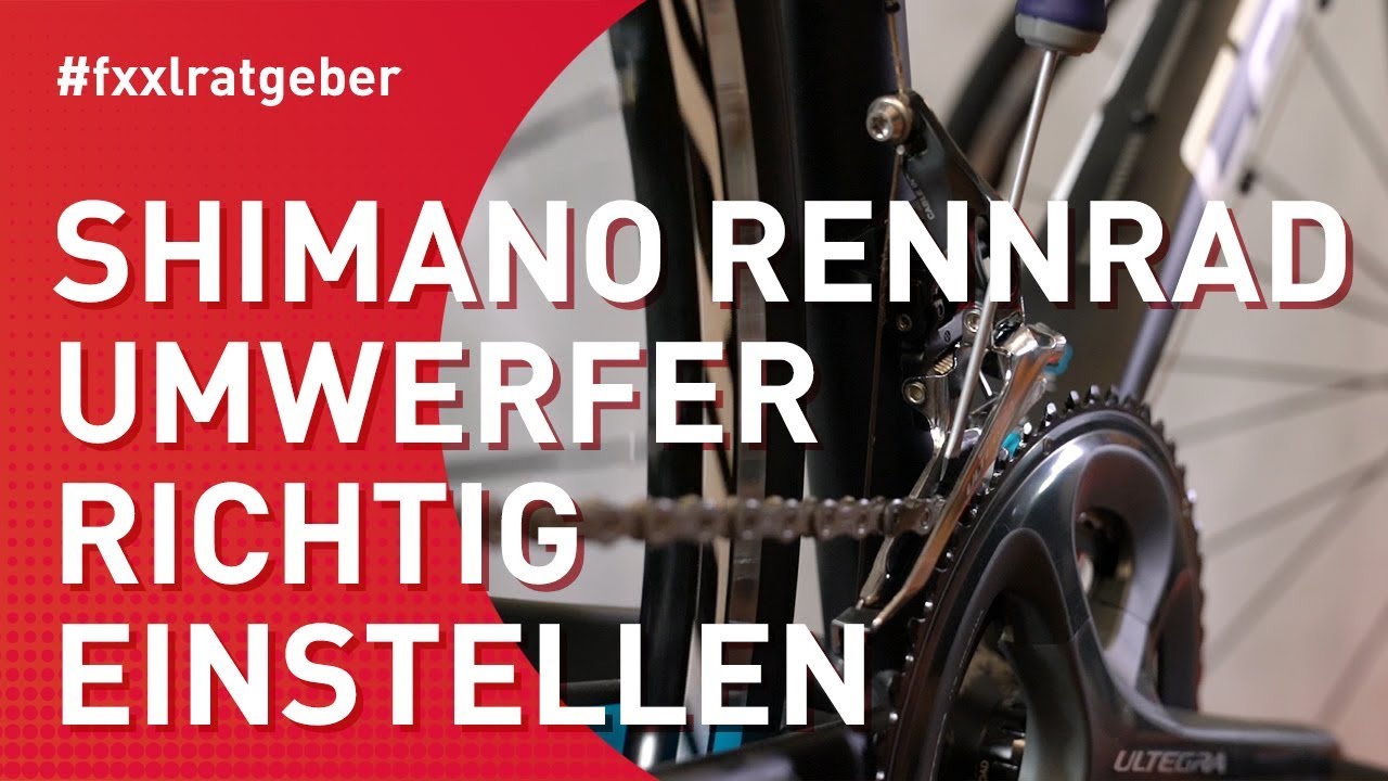 Umwerfer perfekt einstellen am Rennrad - Anleitung