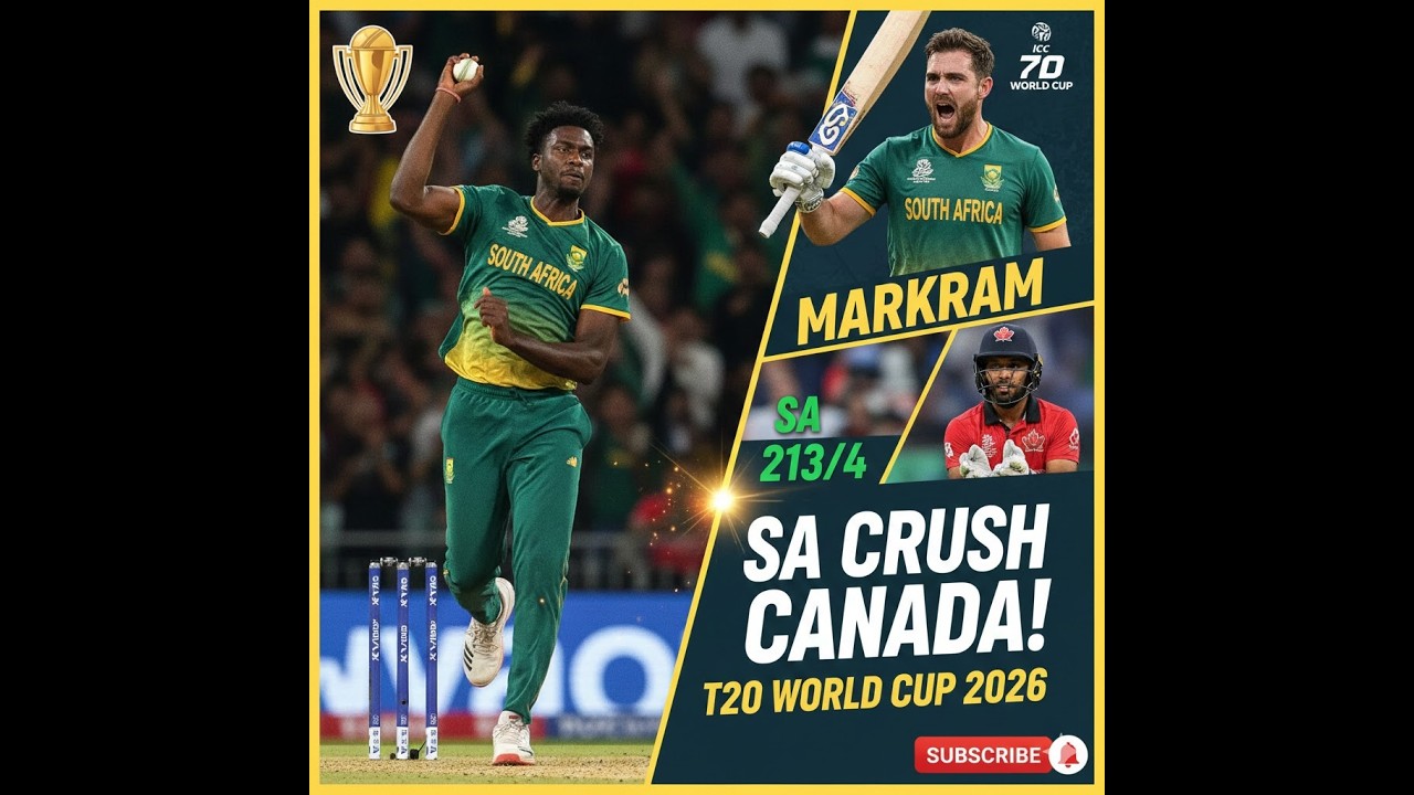 The Proteas Powerhouse! 🇿🇦 | South Africa vs. Canada Highlights | T20 World Cup 2026