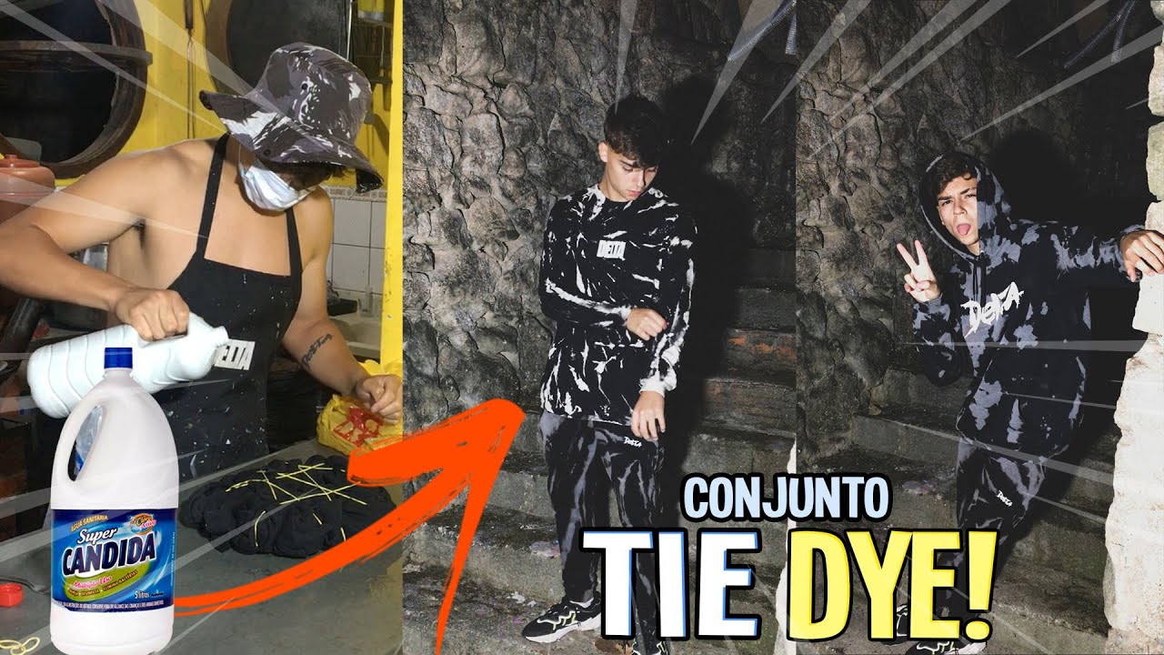 COMO FAZER TIE DYE COM ÁGUA SANITÁRIA DE UM JEITO DIFERENTE!!