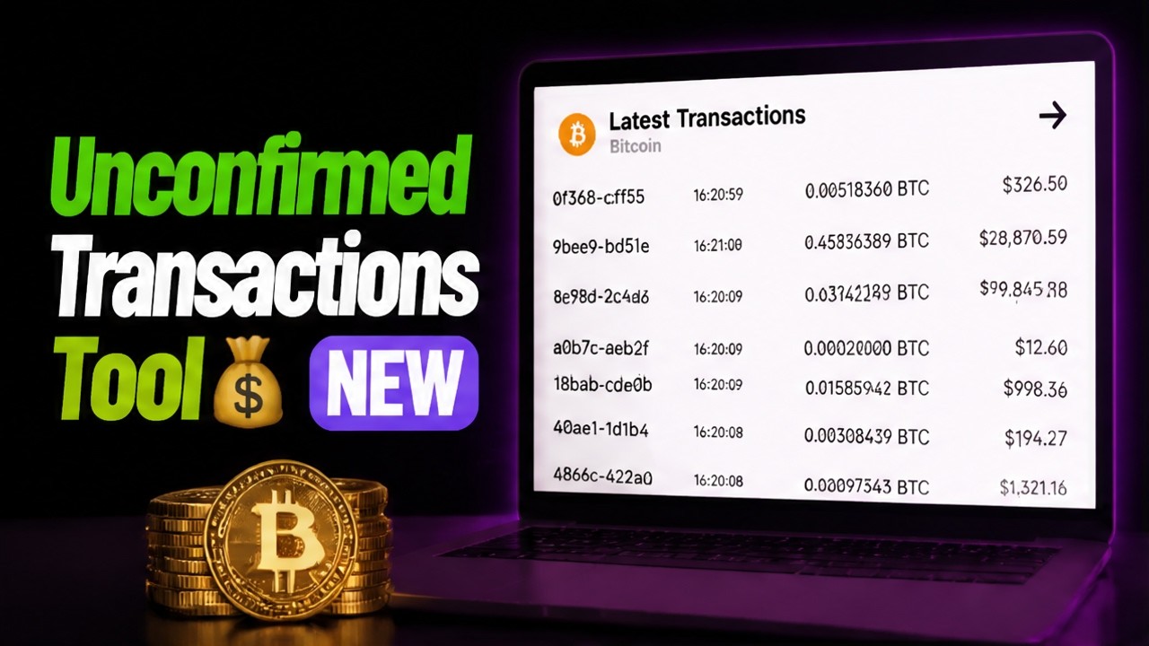Get Free Bitcoin | Unconfirmed Transactions Tool 2026💰 NEW