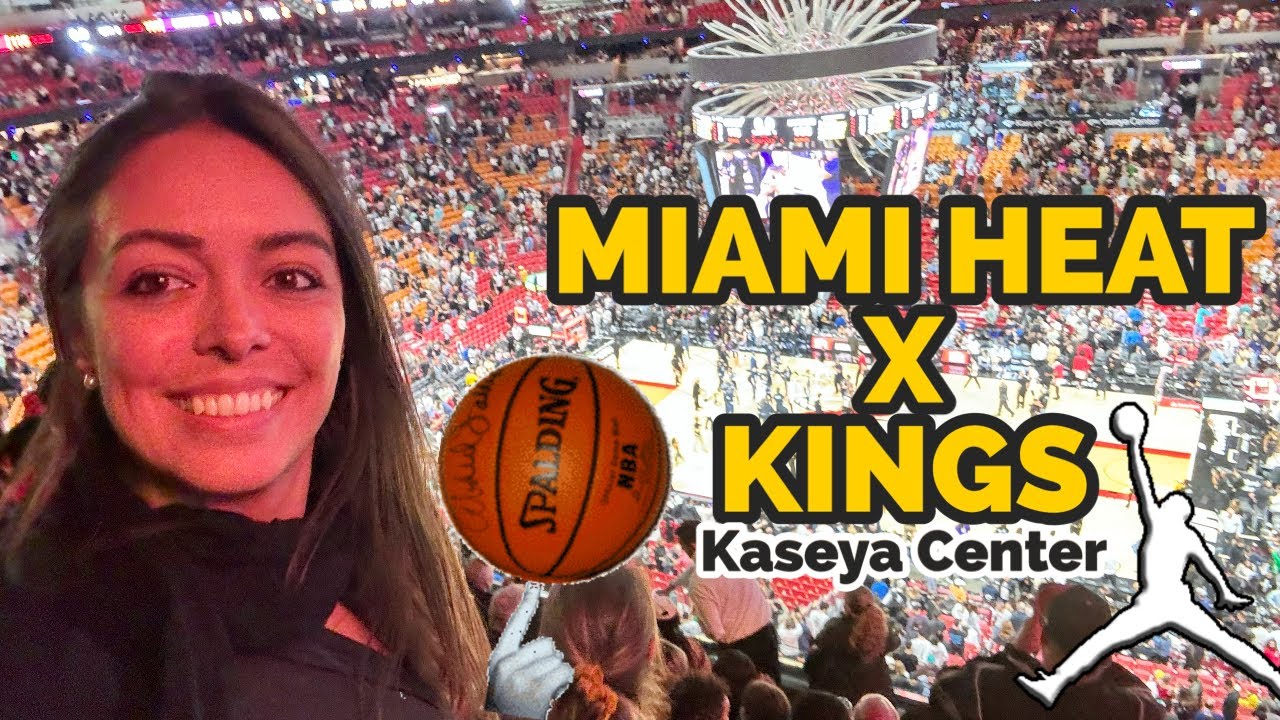 JOGO DE BASQUETE MIAMI HEAT X KINGS NA ARENA KASEYA CENTER CASA DO HEAT.