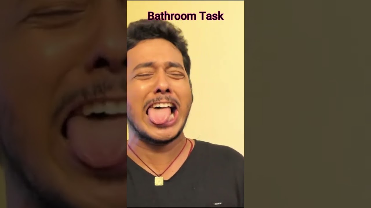 Mom and Son Comedy Shorts | Bathroom Task #comedy shorts #whatsappstatus
