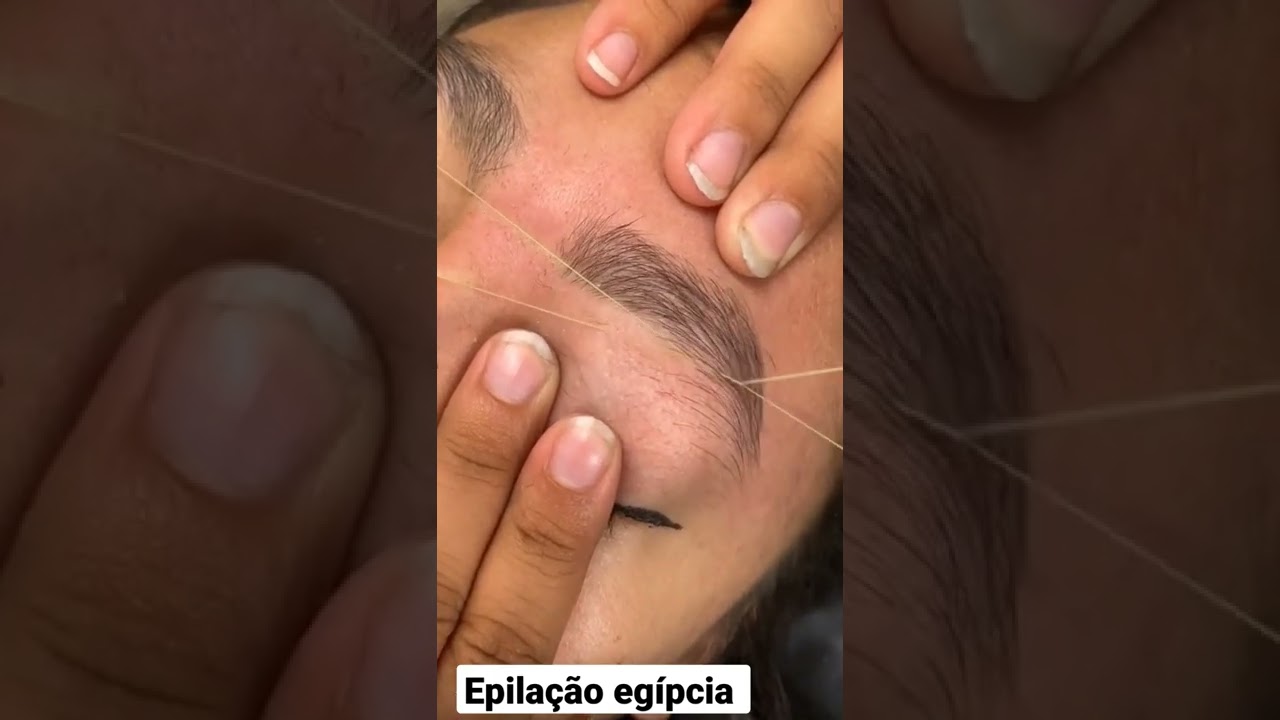 design de sobrancelha na linha/ epila&ccedil;&atilde;o eg&iacute;pcia #sobrancelhas