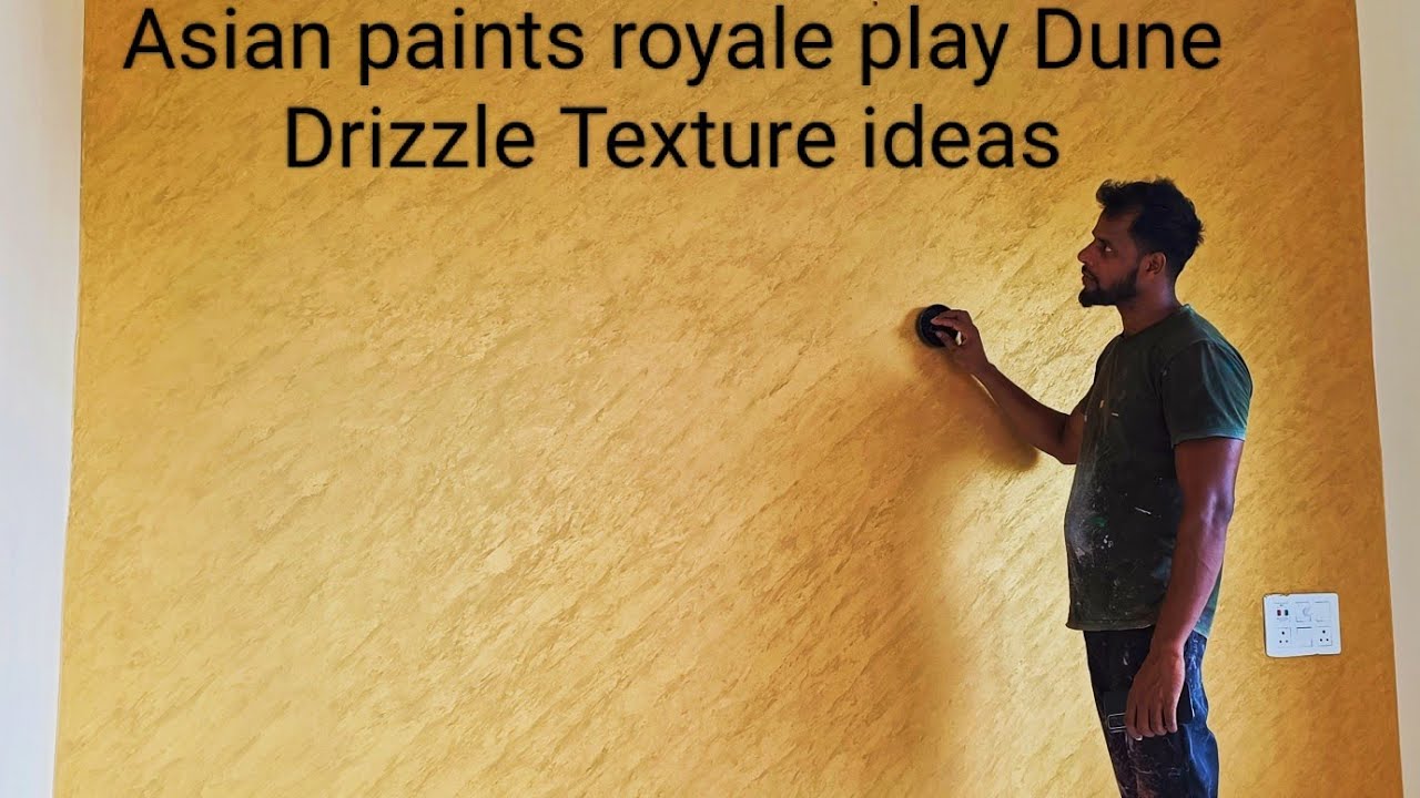 bedroom wall | Asian paints royale play Dune Drizzle Texture Design |