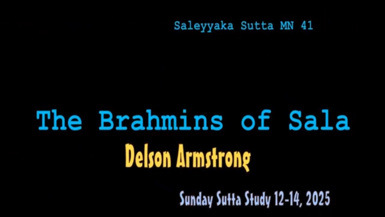 MN 41 'Conduct leading to Heaven or Hell' -Sunday Sutta Series - Good Conduct leads to Nibbana.