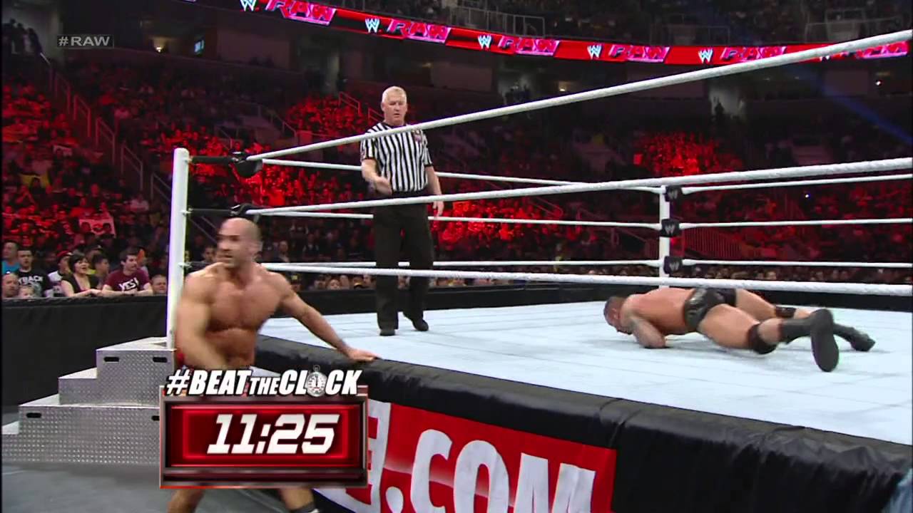 Рэнди Ортон против Антонио Сезаро — Beat the Clock Challenge: Raw, 21 января 2013 г.