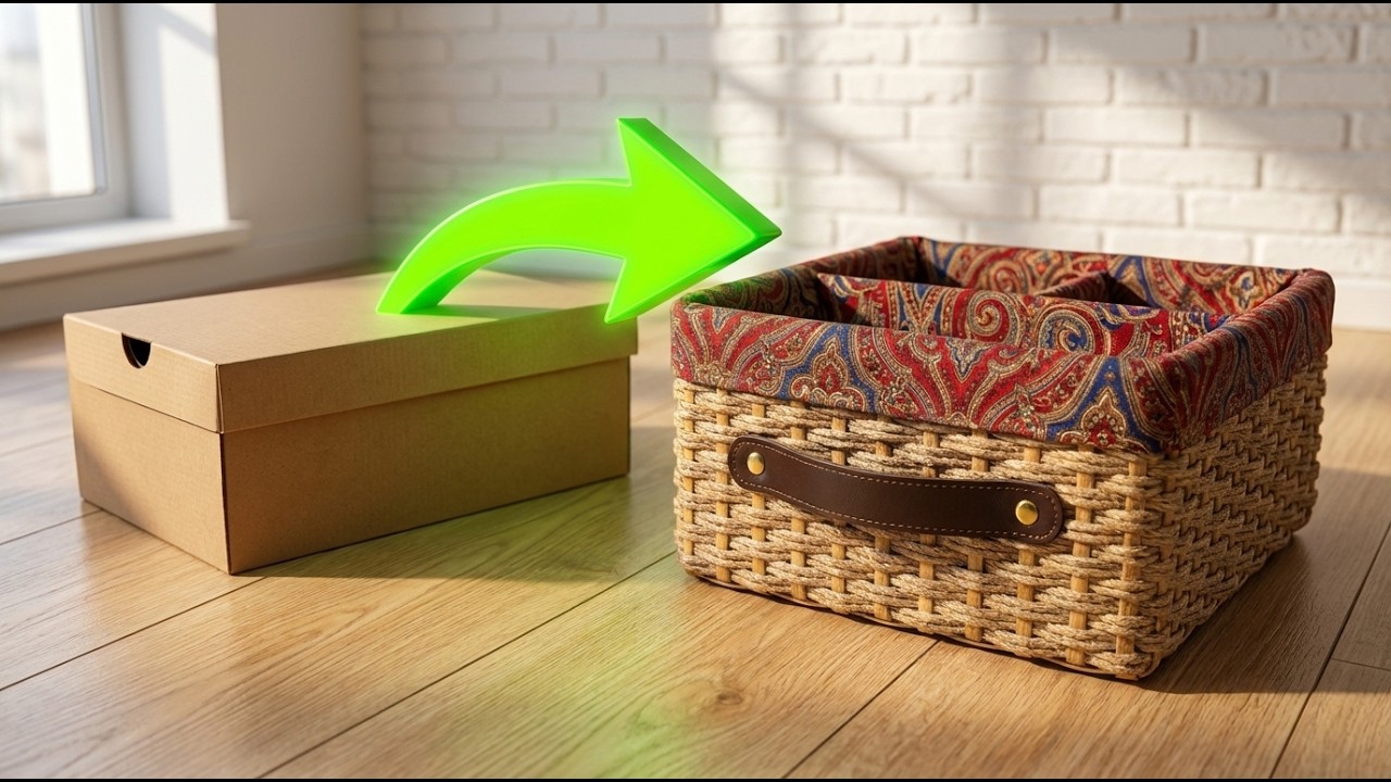 How to make a Chic Organizer from a Shoebox | Fast & Easy Upcycling | Make Yourself