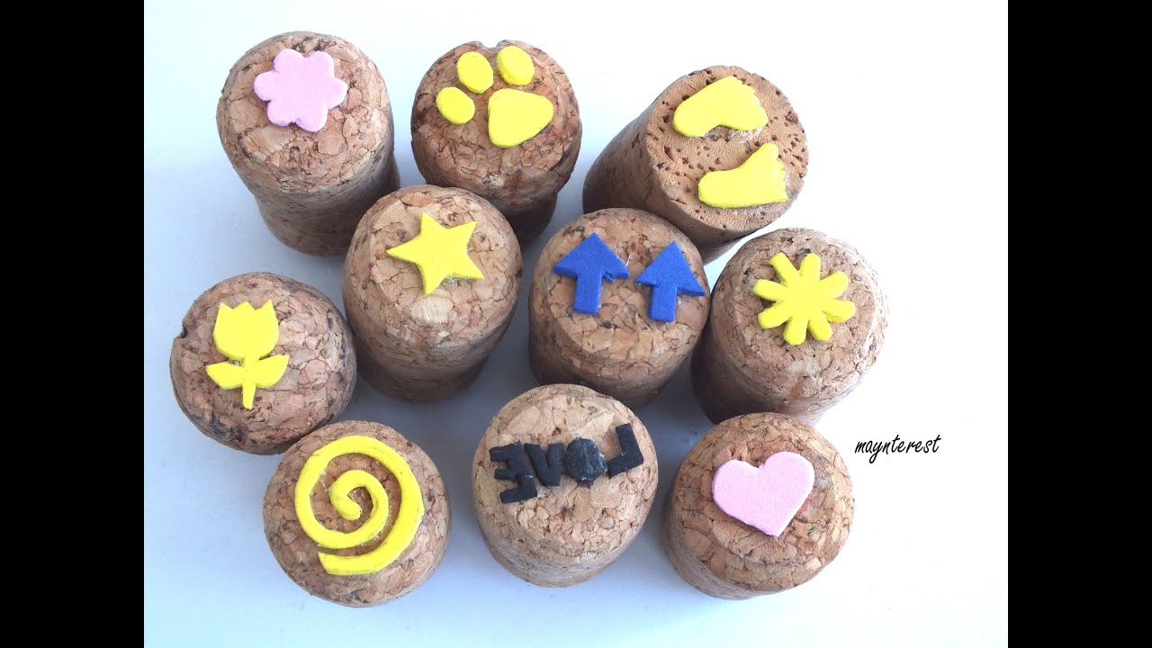 DIY: C&oacute;mo hacer SELLOS o ESTAMPADORES CASEROS | Manualidades