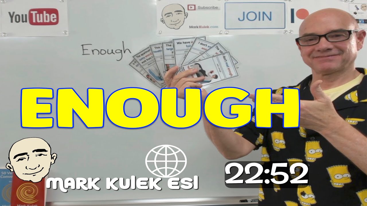 Enough - слежка за английскими предложениями | Учите английский - Марк Кулек ESL