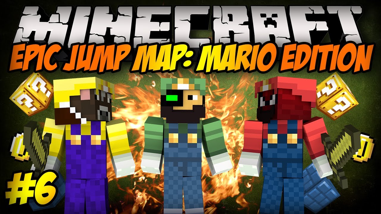 Minecraft: Na co komu skiny? - Epic Jump Map: Mario Edition #6