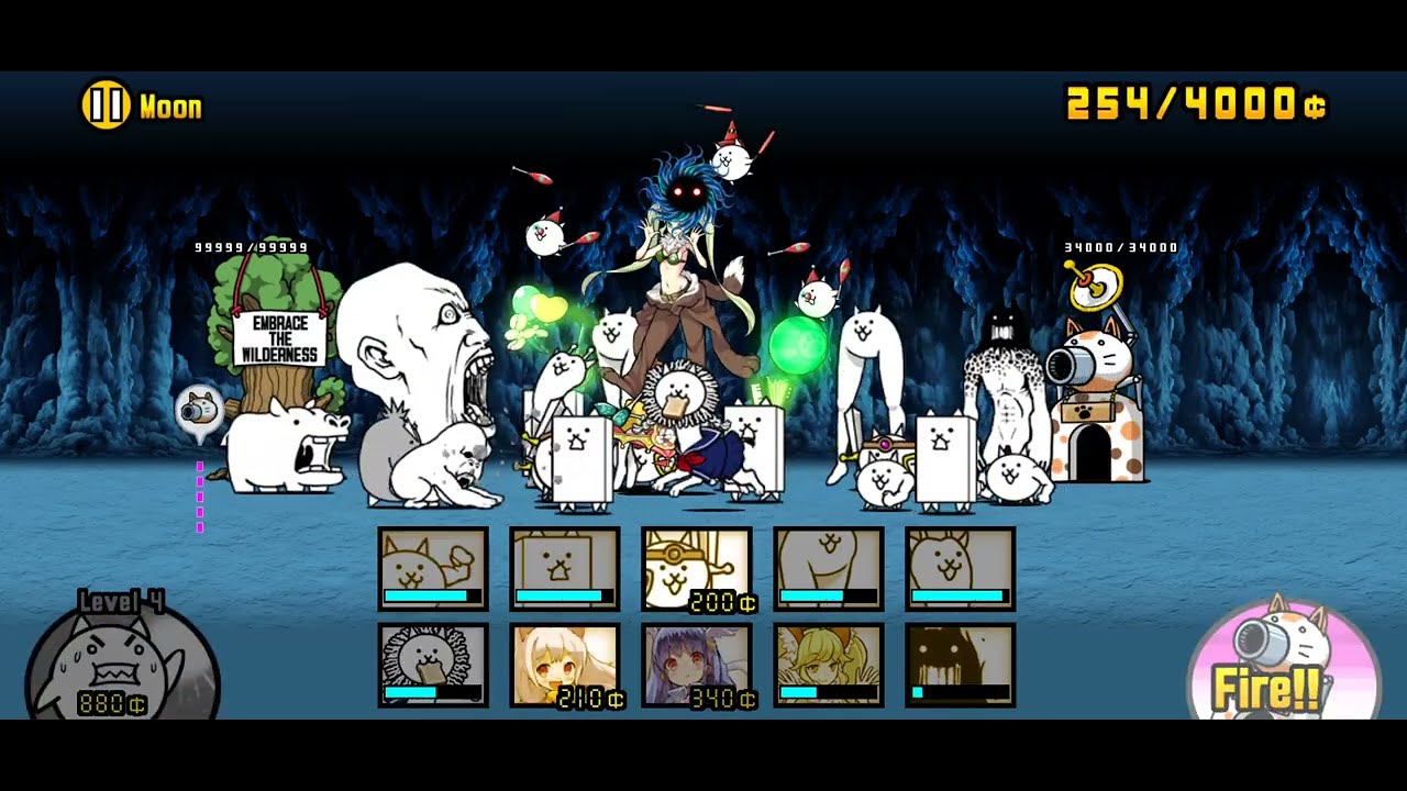 The Battle Cats- Chapter 48 Moon + New stages unlocked!