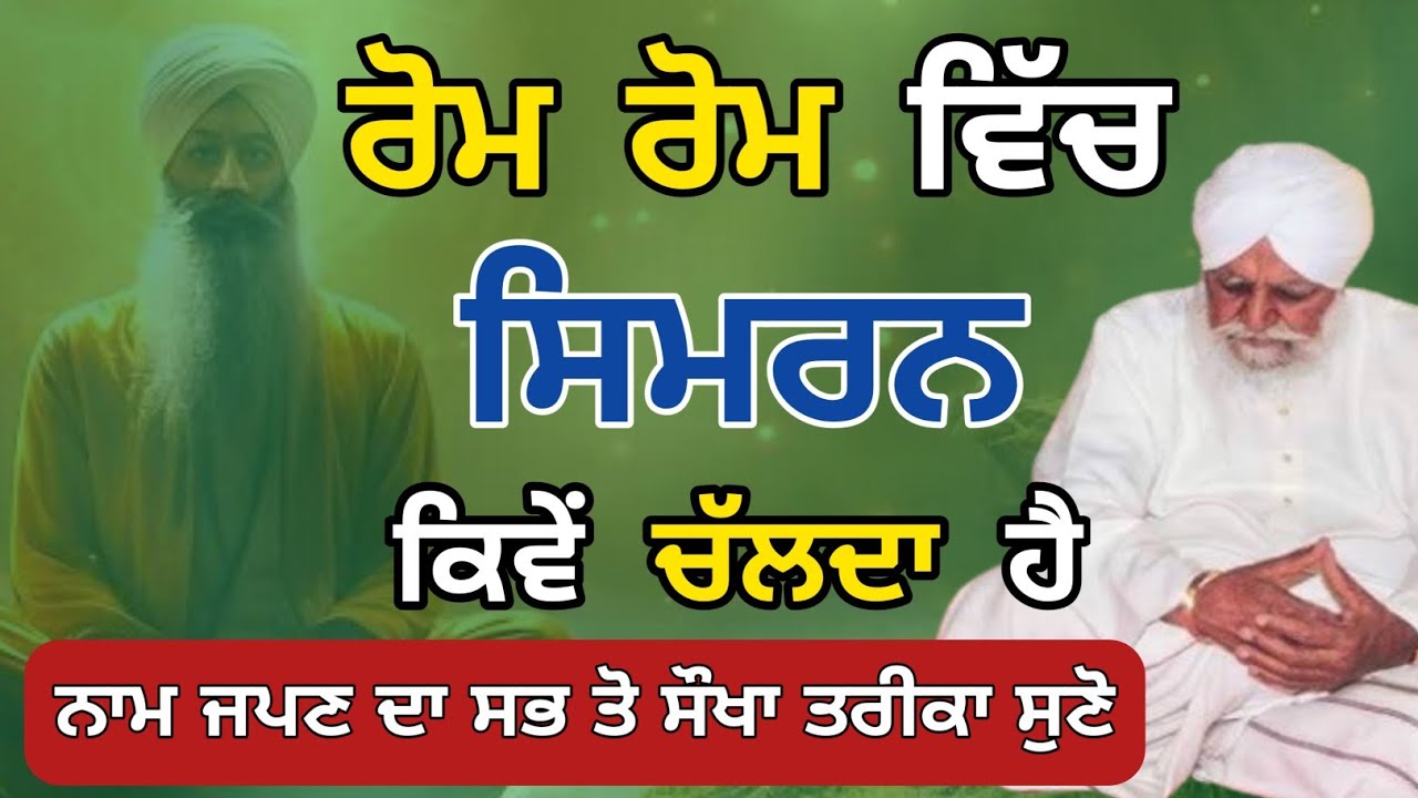 rom rom vich simran kive chalda sant giani waryam singh ji kathaa