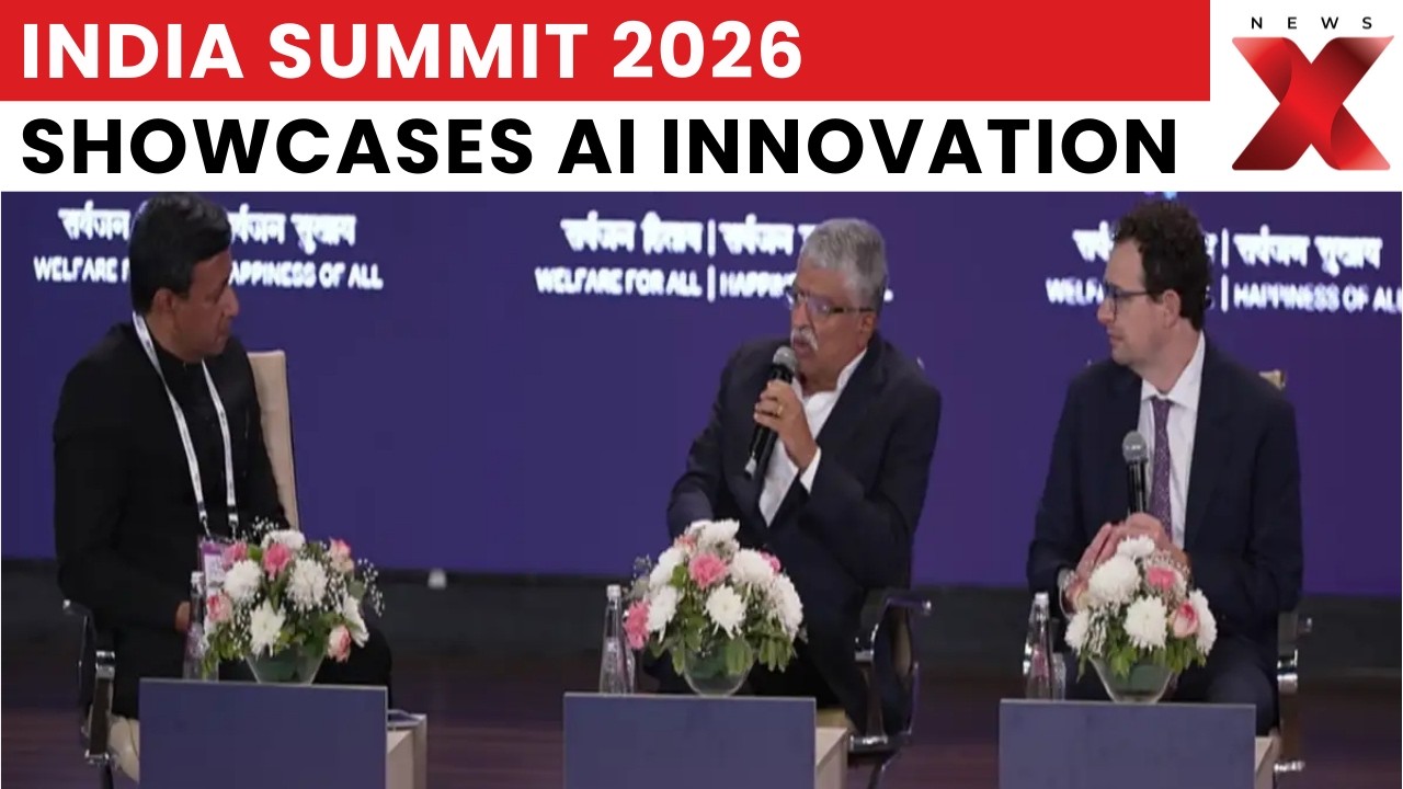 Nandan Nilekani, Dario Amodei Discuss AI Diffusion and Benefits at India Summit 2026 | NewsX