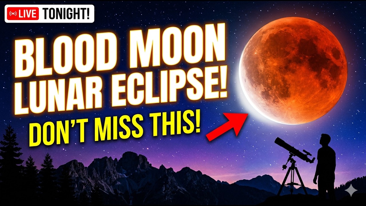 🔴 Blood Moon Eclipse LIVE: Total Lunar Eclipse