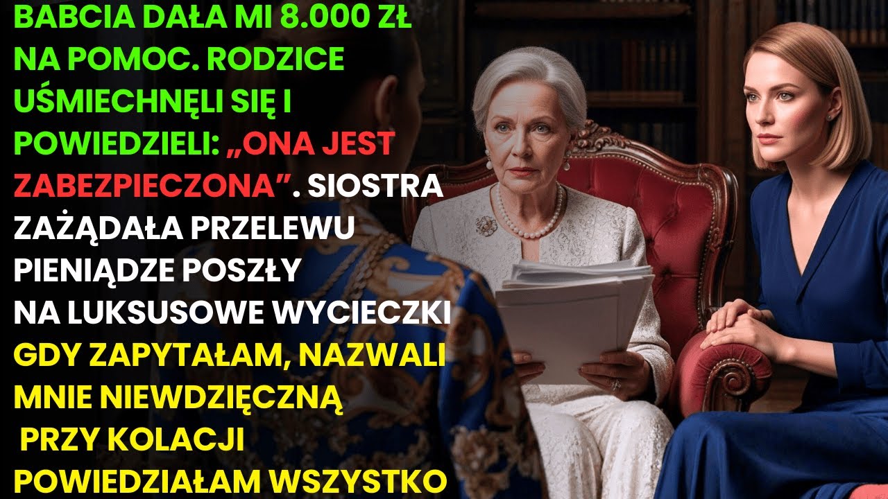 „Czy to, co wysyłam, pokrywa to, co ci zabierają?” — jedno zdanie babci zmieniło wszystko