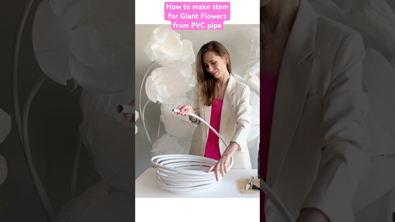 DIY How to make curvy stem for Giant Flowers  on my channel