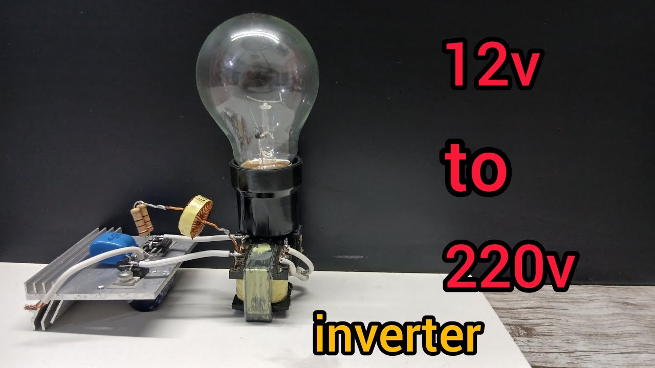 DIY - 12 to 220v inverter at home | how to make inverter using irfz44n