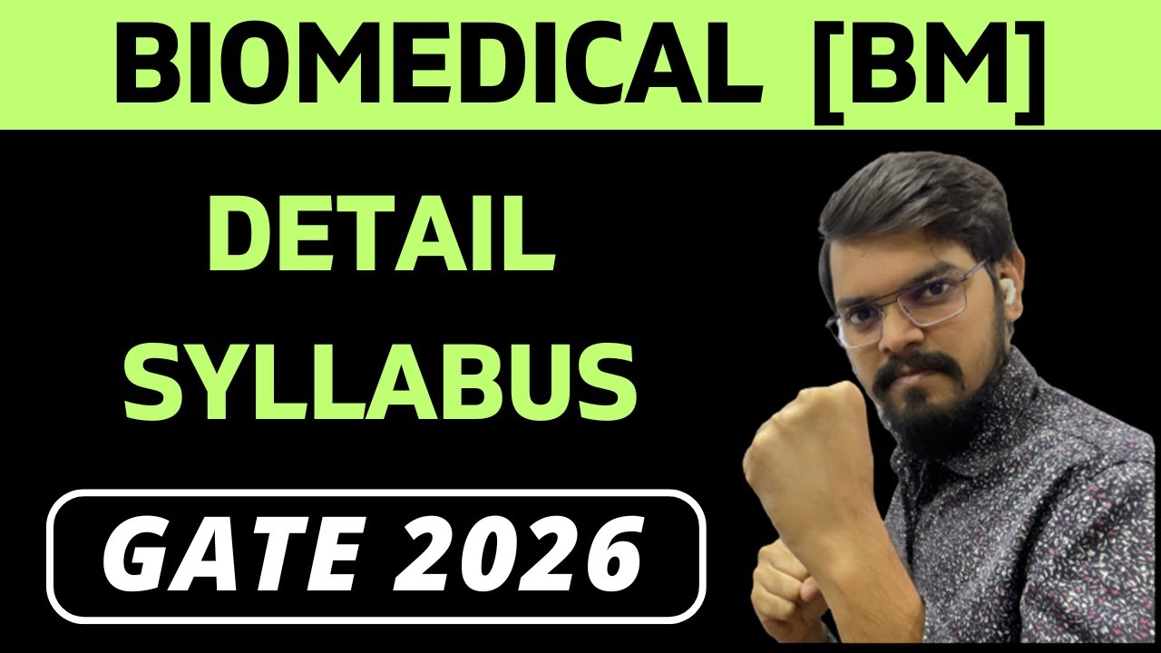Engineering Mathematics | Detail Syllabus | BIOMEDICAL ENGINEERING | BM | GATE 2026
