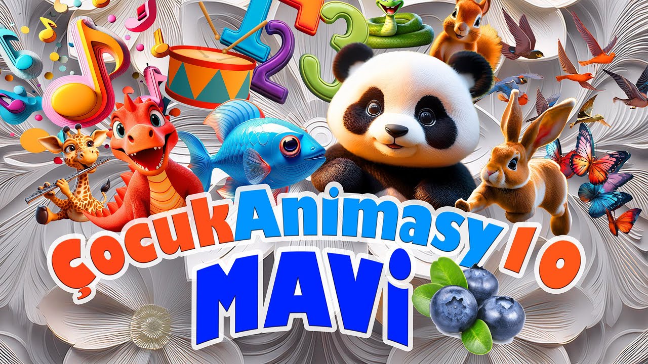 Mavi Yaban Mersini Bluvi 🫐 | Eğlenceli Müzikli Çocuk Animasyon Videosu