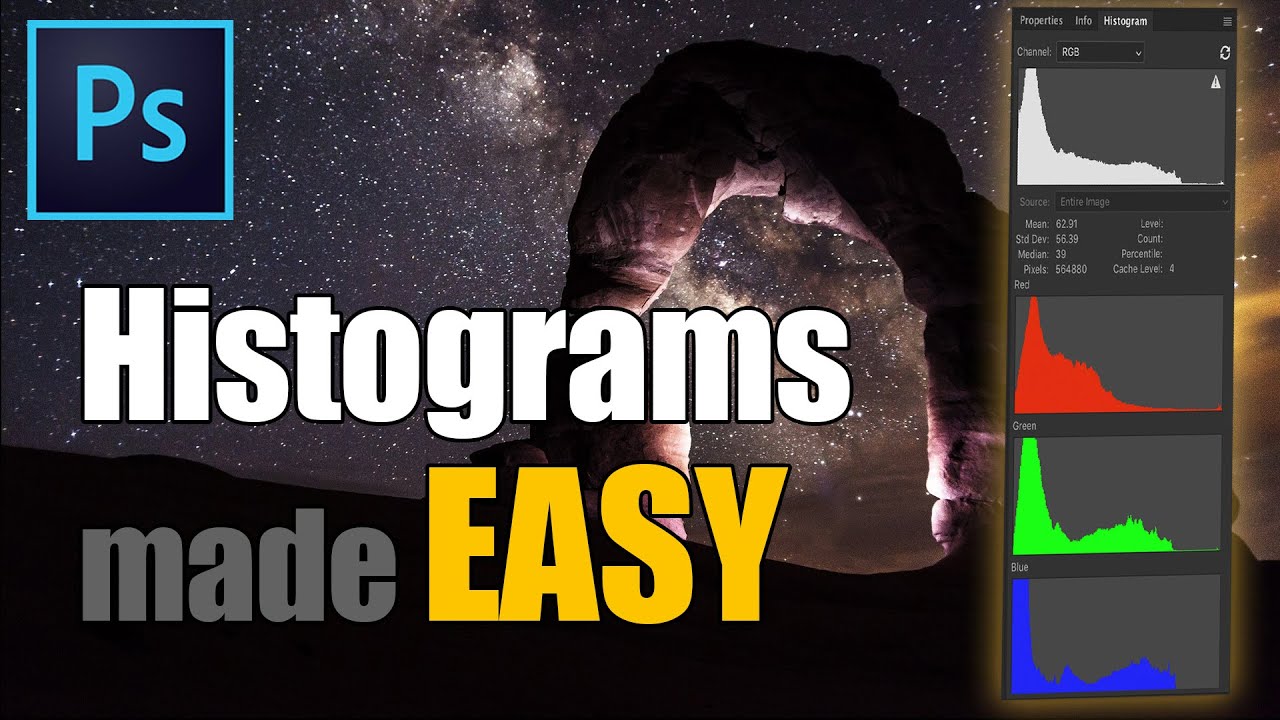 Use HISTOGRAMS Correctly in Photoshop - 3 WARNINGS you shouldn't NEGLECT!
