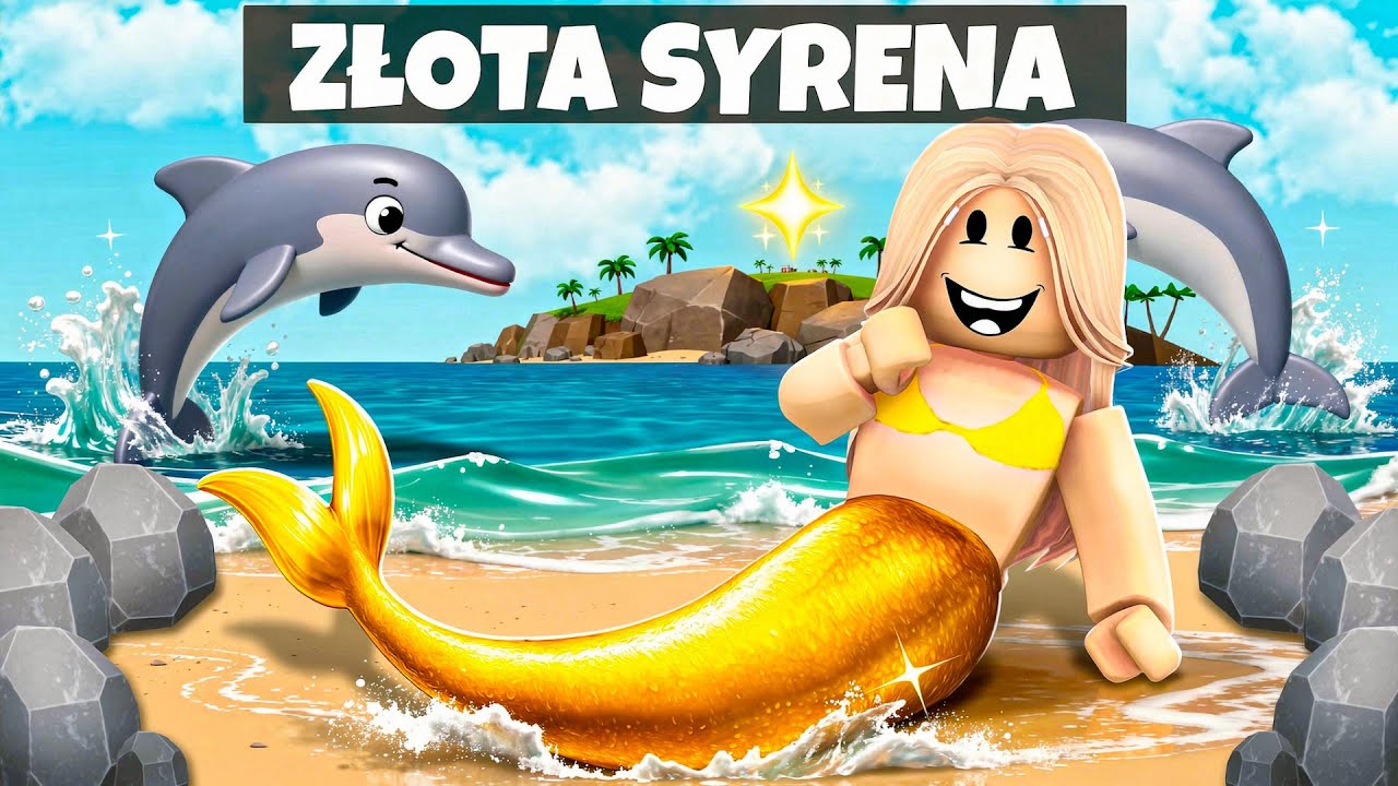 ZOSTAŁAM ZŁOTĄ SYRENĄ na BROOKHAVEN w ROBLOX! 🧜‍♀️