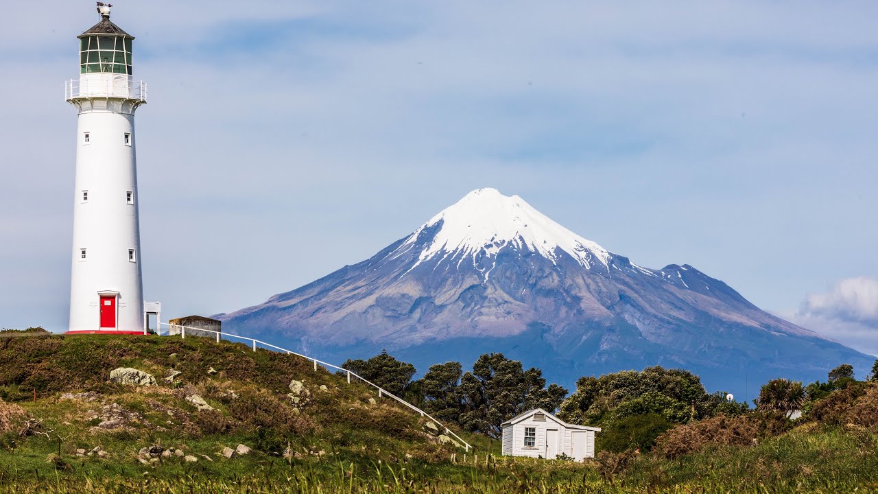 Cape Egmont Lighthouse e Monte Fuji&hellip; ops, Monte Egmont - Nova Zel&acirc;ndia deslumbrante.
