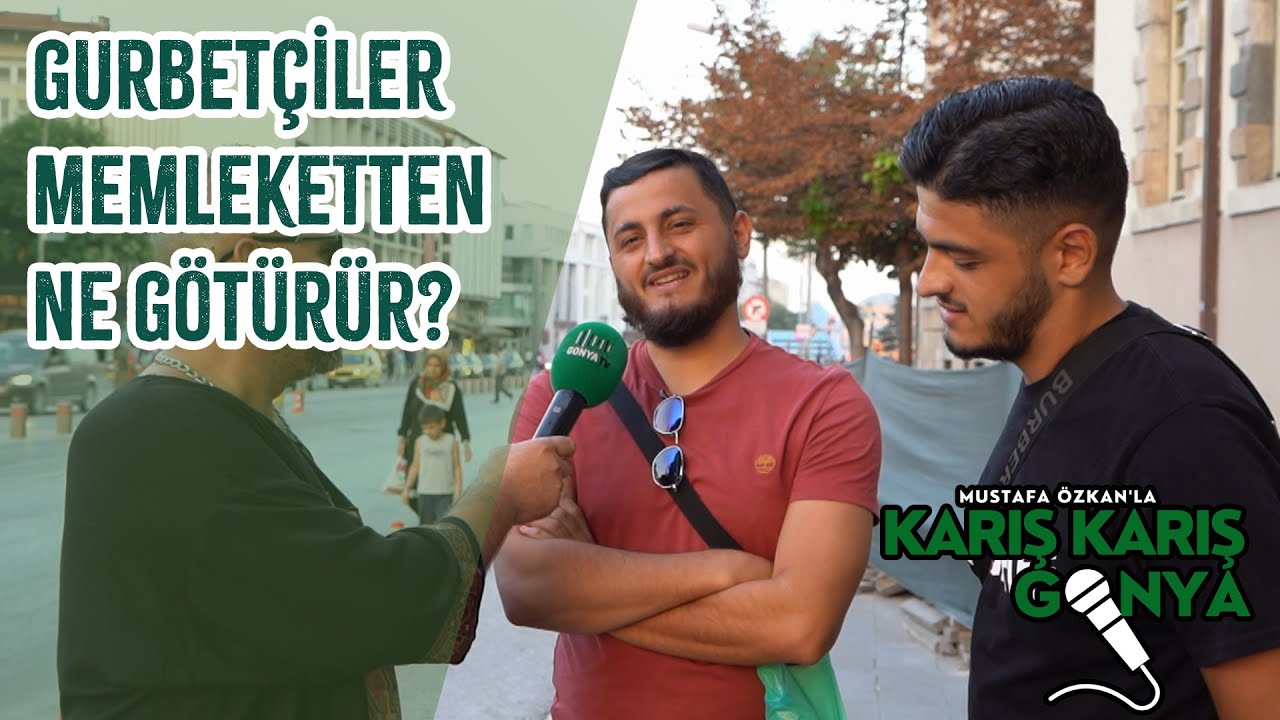 Gurbetçiler Memleketten Giderken Ne Götürür?#konya #sokakröportajları