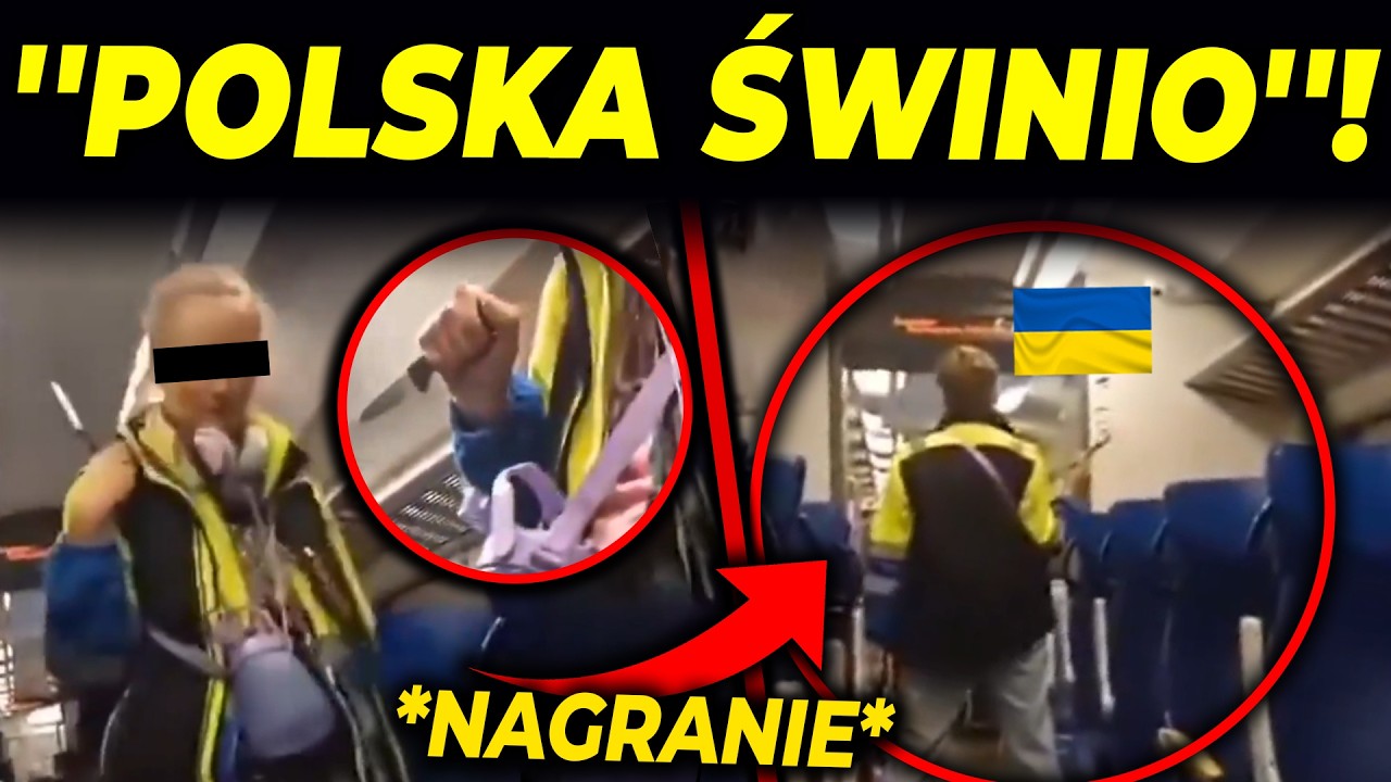 AGRESYWNA UKRAINKA Z NOŻEM W POCIĄGU!