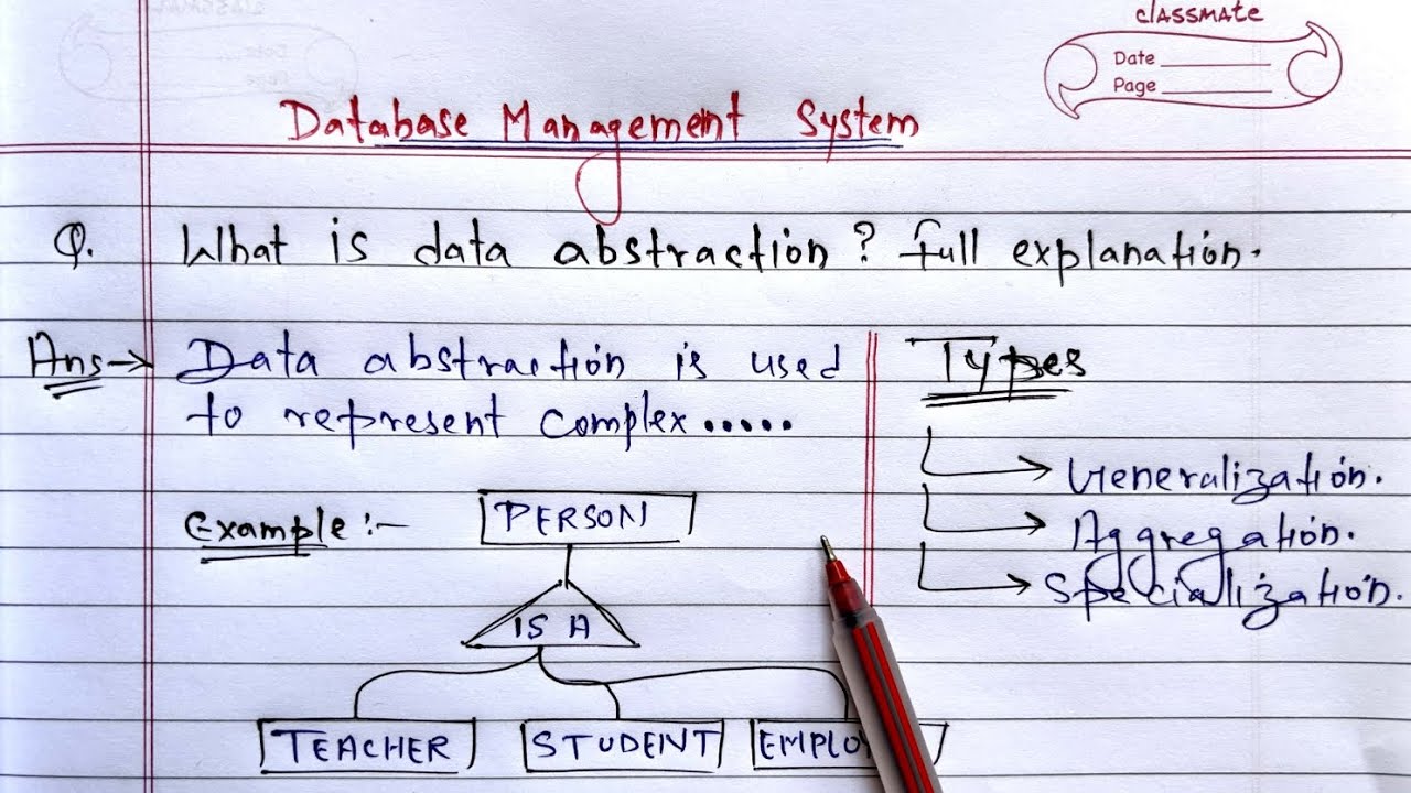 DBMS - Generalization, Specialization & Aggregation | Data Abstraction