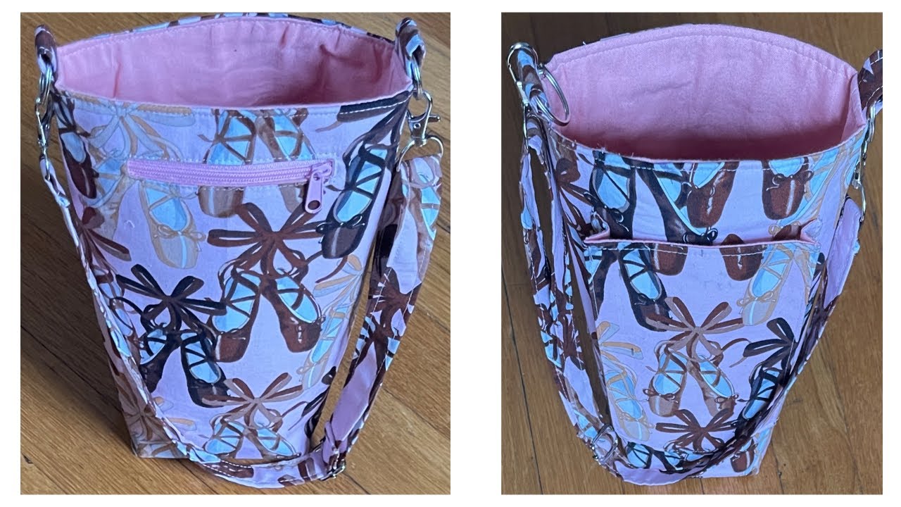 DIY Water Bottle With Cell Phone Holder & Pocket/Easy Bottle Bag Sewing Tutorial/DIY Purse Bag