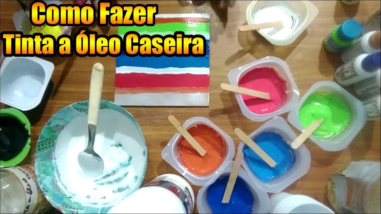 VERNIZ E TINTA A ÓLEO CASEIRA COLORIDA