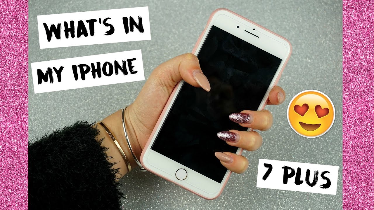 ♡WHAT'S IN MY NEW IPHONE 7 PLUS• 2016♡