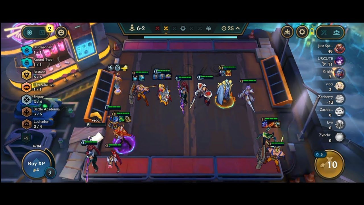 Sniper Caitlyn with Bastions | TFT Mobile Gameplay | Teamfight Tactics