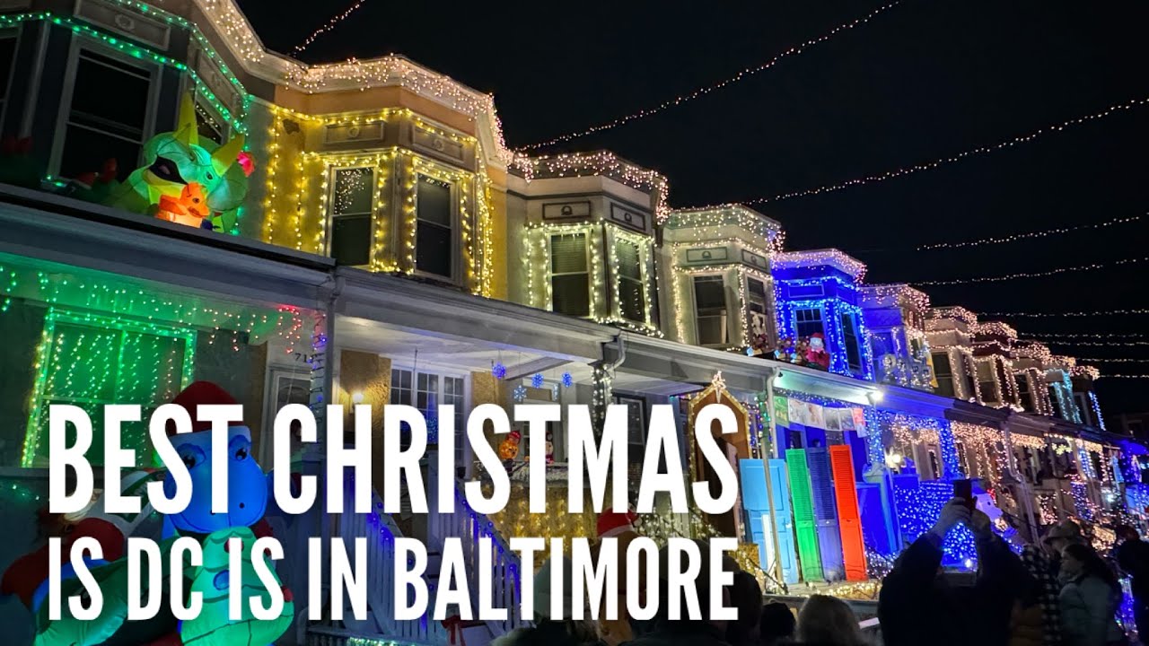 Baltimore's famous Christmas lights on 34th Street