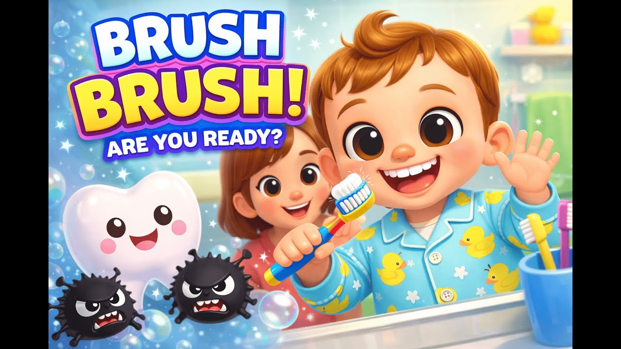 BRUSH BRUSH, ARE YOU READY? | Koo Koo Bells | Kids Rhyme