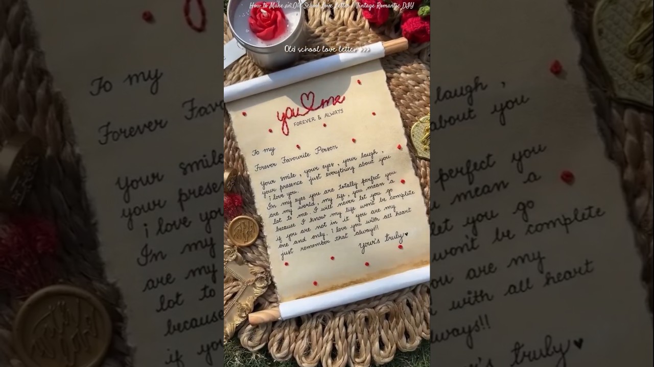 How to Make an Old School Love Letter | Vintage Romantic DIY