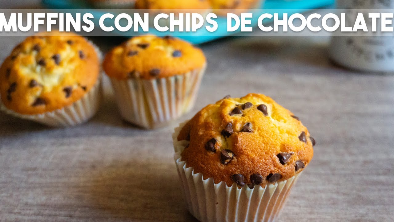 Muffins con Chips de Chocolate ¡Suaves y Tentadores!