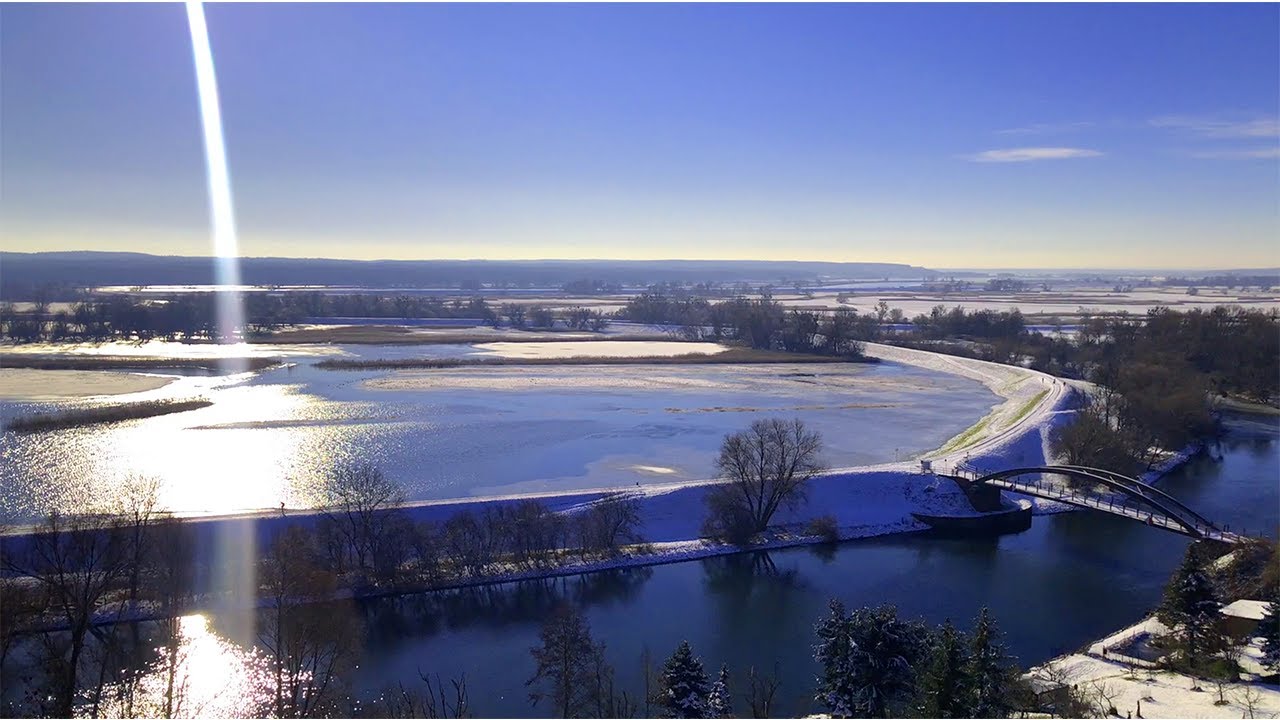 Nationalpark Unteres Odertal im Winterschlaf / Stützkow Aussichtsplattform / Stolpe / Uckermark