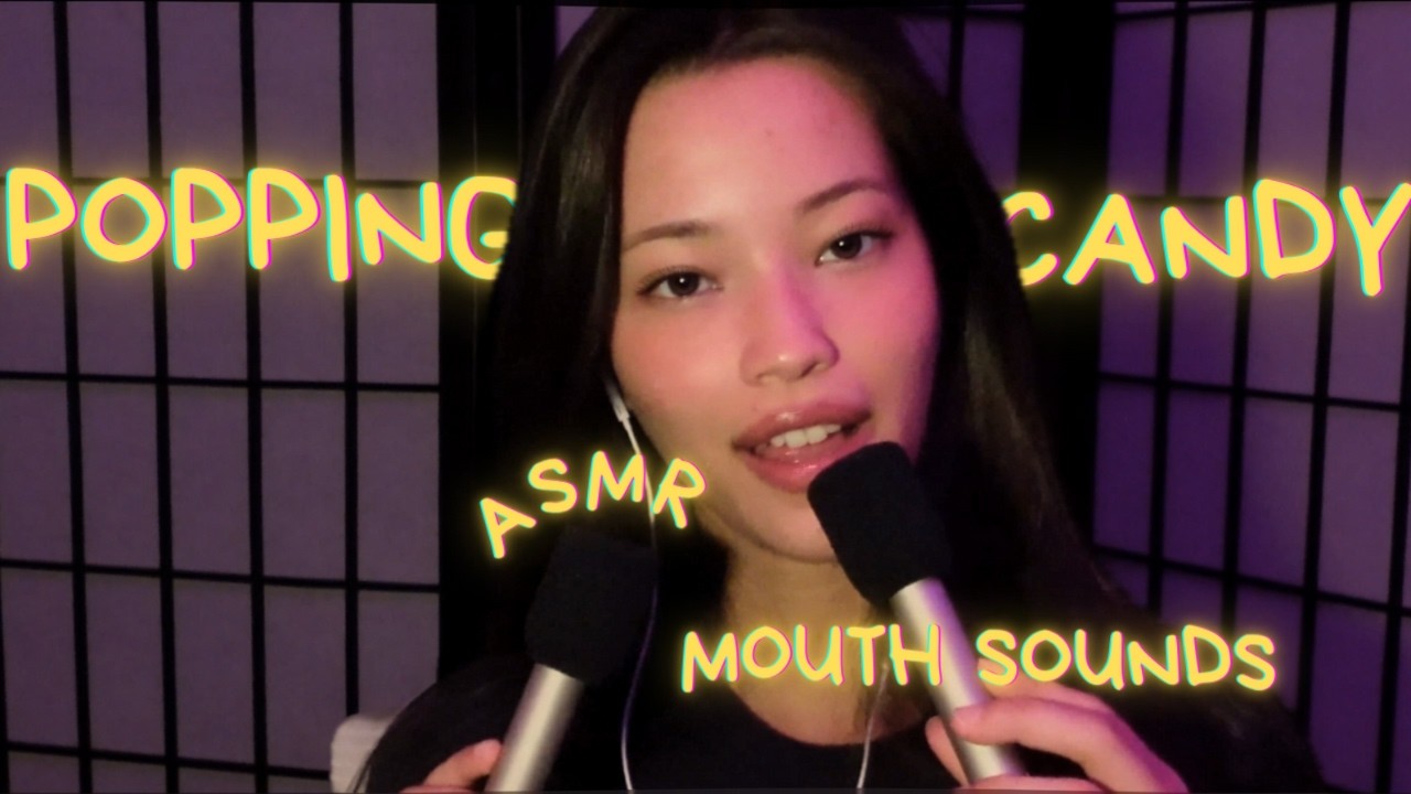 ASMR Popping Candy🍬✨Ear to Ear Mouth Sounds 🎧 Intense Sensitive Tingles for Sleep