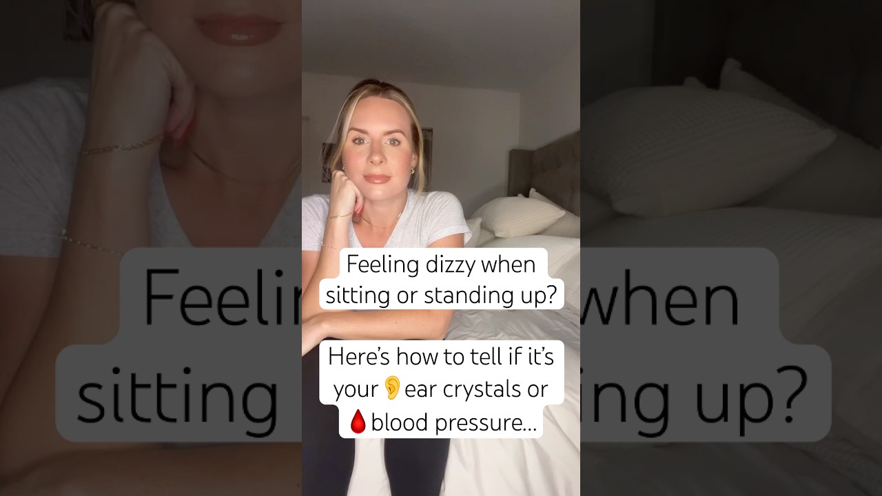 Ear crystals (BPPV) vs blood pressure (Orthostatic Hypotension) #dizzy #dizziness