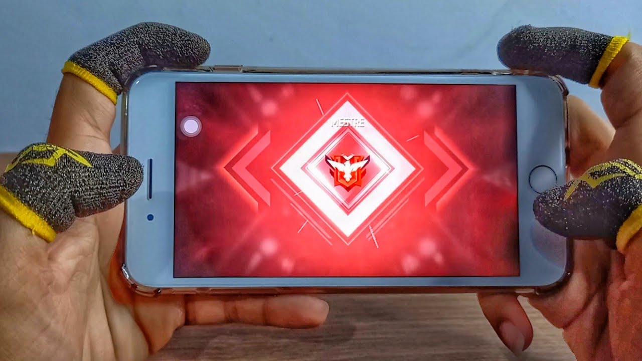 PRIMEIRA VEZ PEGANDO MESTRE NO IPHONE 8 PLUS FREE FIRE 🐺🍷 *temporada 31 free fire*