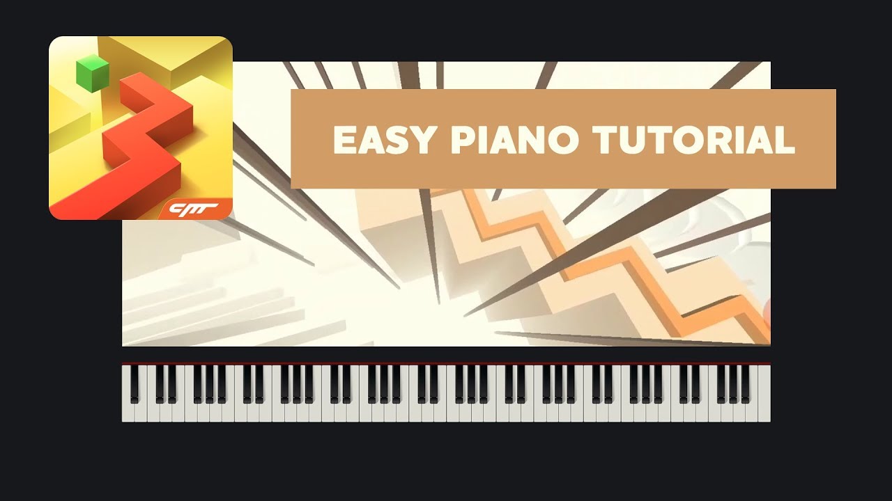 Dancing Line - The Piano // Easy Version (Synthesia Tutorial + MIDI)