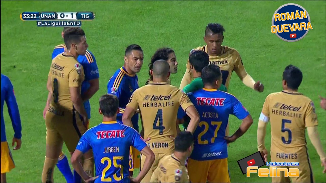Pumas vs Tigres 2-2 Cuartos De Final IDA Apertura 2016 Liga Mx HD
