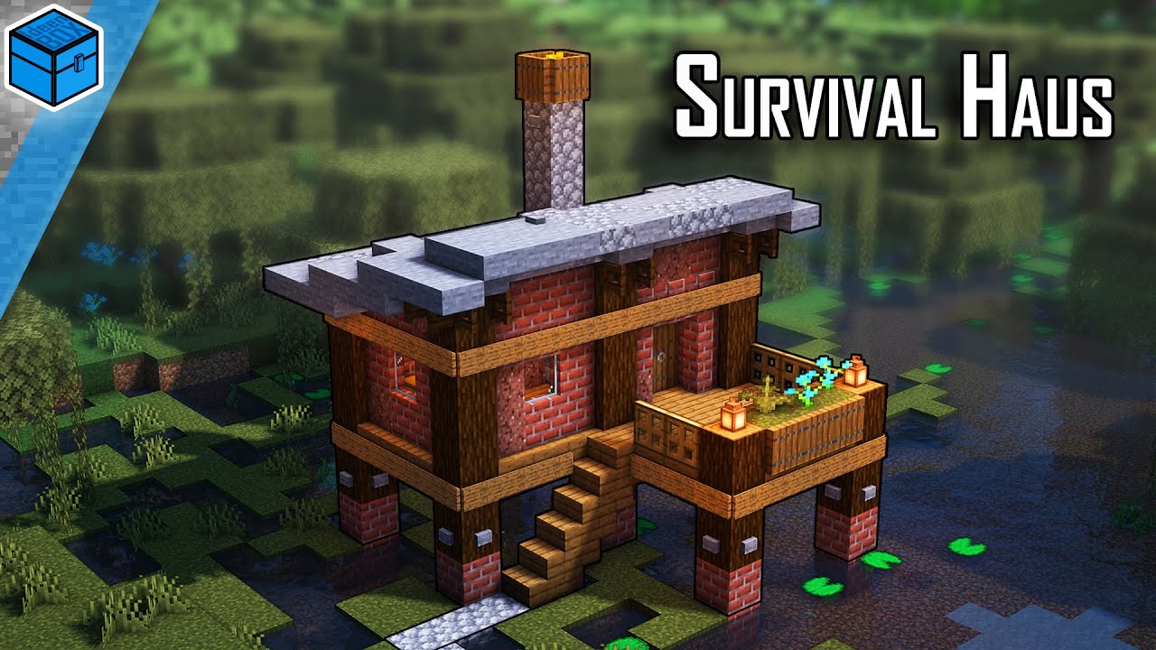 Minecraft Survival Haus bauen 🏡 Survival Haus in Minecraft 1.16.4 bauen deutsch