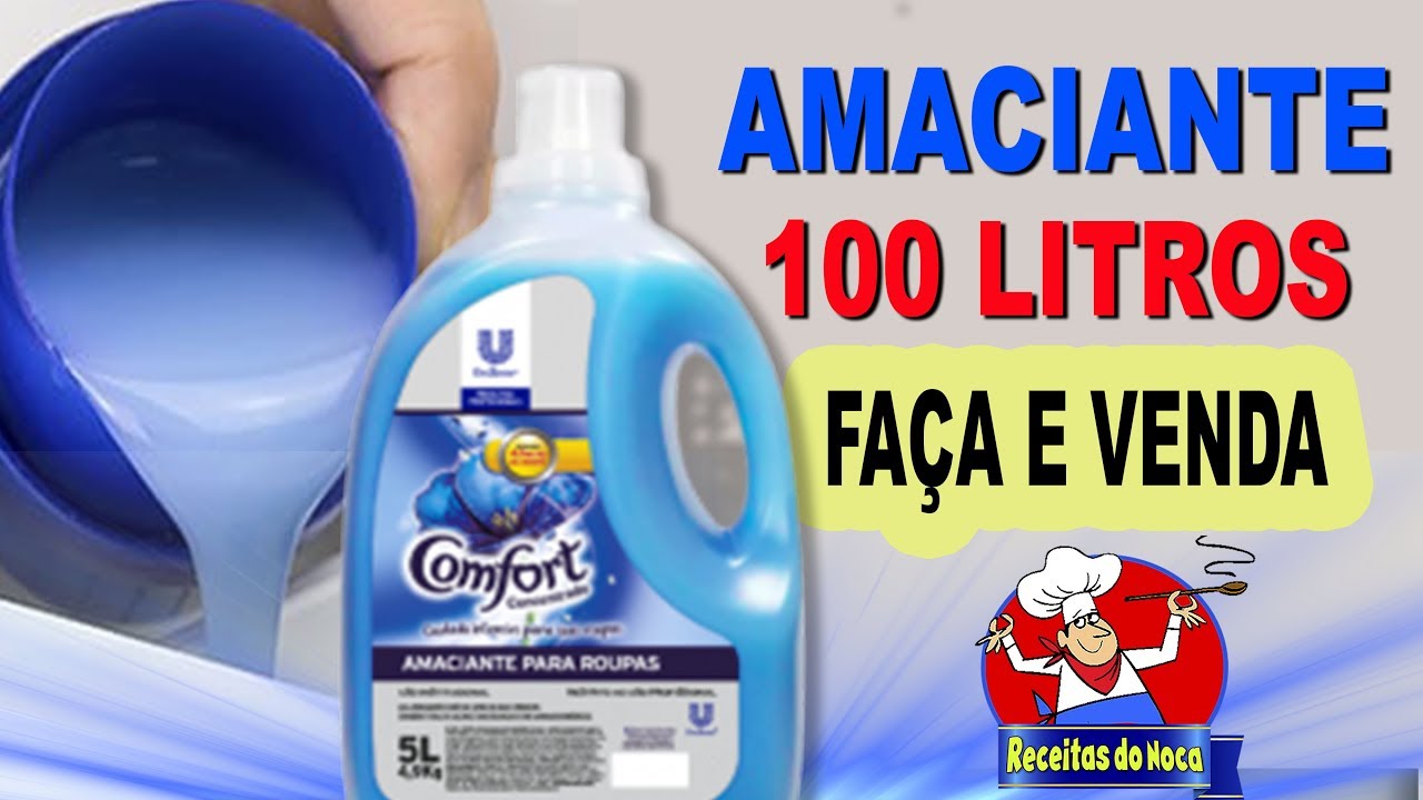 Faça e Venda 100 LITROS DE AMACIANTE