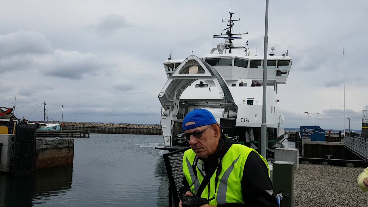 Elecric ferry Ellen coming back to Søby, Ærø, Denmark from its maidentrip to Fynshav