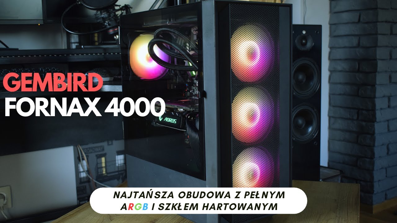 Najtańsza obudowa z pełnym ARGB i szkłem hartowanym - Gembird Fornax 4000 | Test i recenzja |