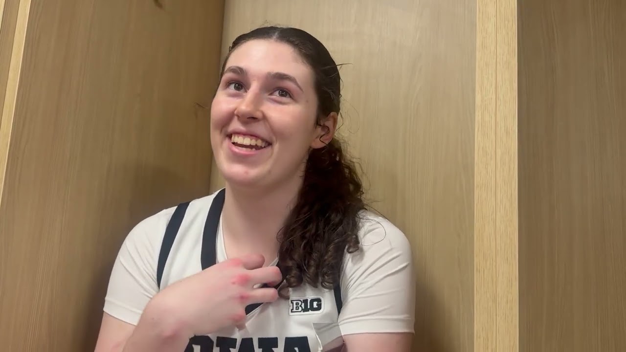 Hear from Ava Heiden after Iowa beats Illinois in Big Ten Tournament