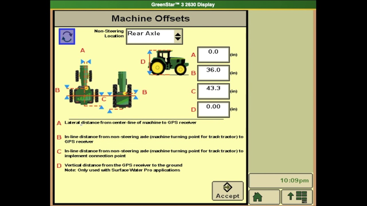 How to Update Offsets for Planting in a John Deere 2630 Display
